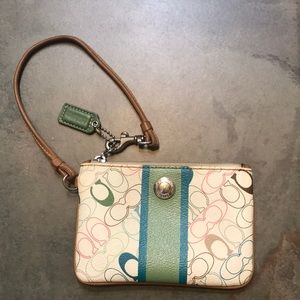 Coach small wrist wallet
